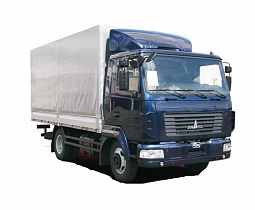 Бортовой автомобиль МАЗ-4371V2-571-000 тентованный 4×2